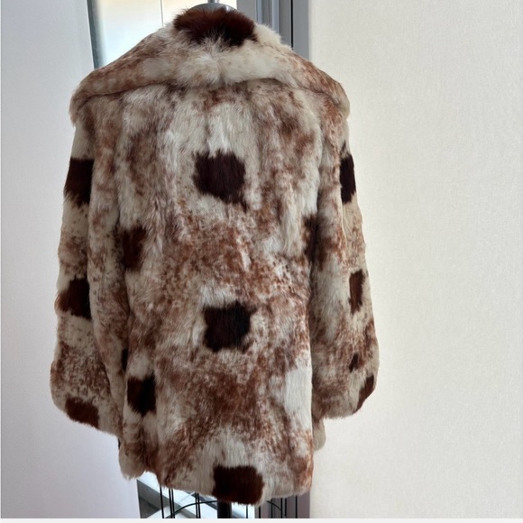 Vintage Faux Fur Animal Print Coat - Picture 2 of 5